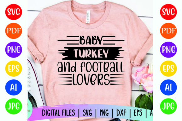 Baby Turkey Football Graphics for T-Shirt Designs