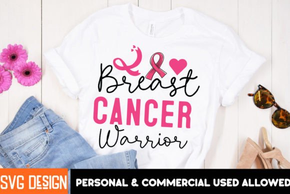 Breast Cancer Warrior SVG: Graphics for T-Shirt Designs