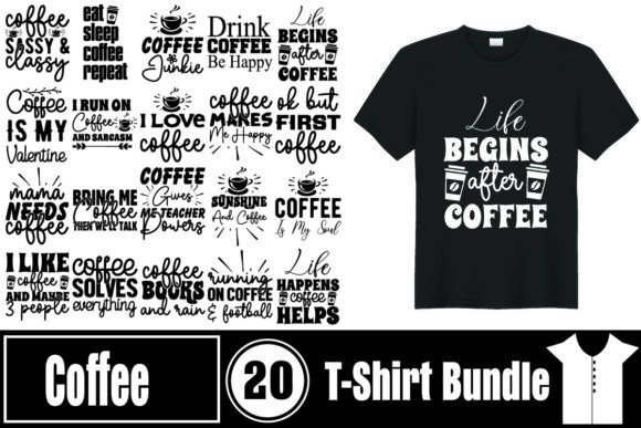 Coffee T-Shirt Bundle: Graphics for T-Shirt Designs