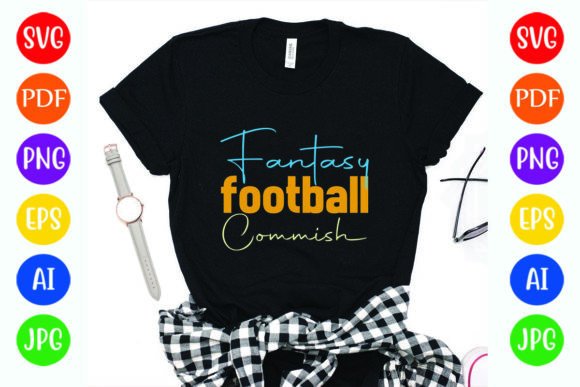Fantasy Football Commit Graphics & T-Shirt Designs