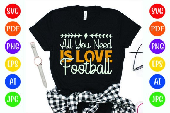 Graphics for T-Shirt Designs: Love Football
