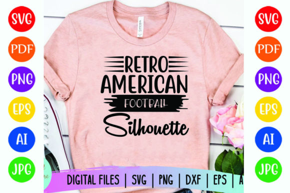Retro Football Graphics for T-Shirt Designs