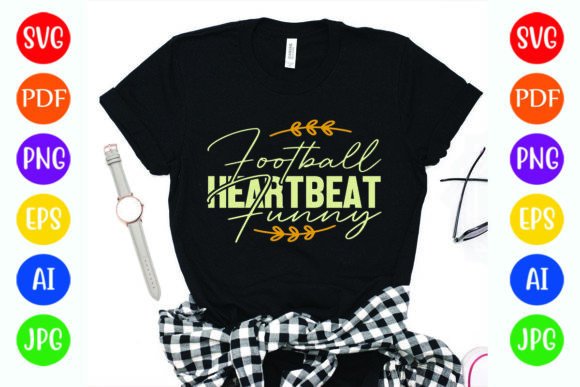 Review: Football Heartbeat Funny T-Shirt Design